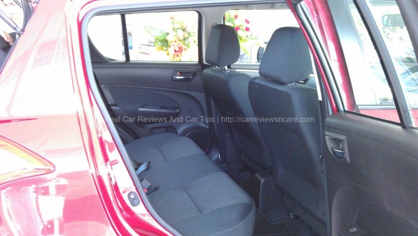 Suzuki Swift 1.4 CBU Bigger legroom for rear passenger