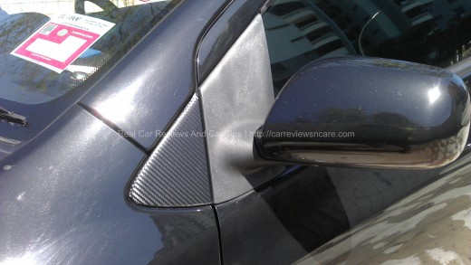 Plastic Cover Carbon Fiber on Toyota Vios