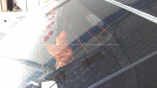 Water Marks On Rear Windscreen