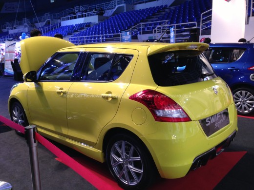 Suzuki Swift Sport Yellow Side View