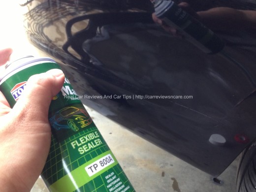 Adhesive Enhancer on car body