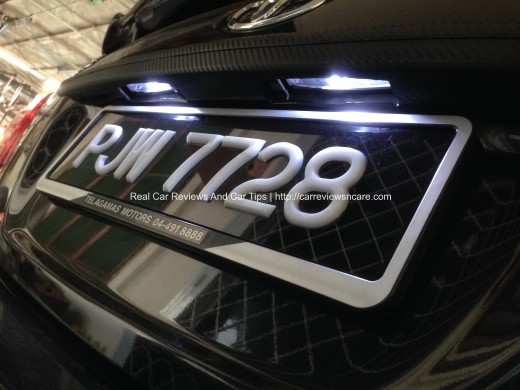 Toyota Vios License Plate White Light LEDs Completed