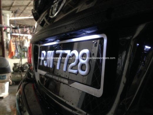 Toyota Vios License Plate White Light LEDs Completed