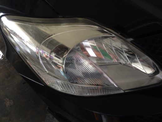 Some Minor Yellowish on the Toyota Vios Headlamp