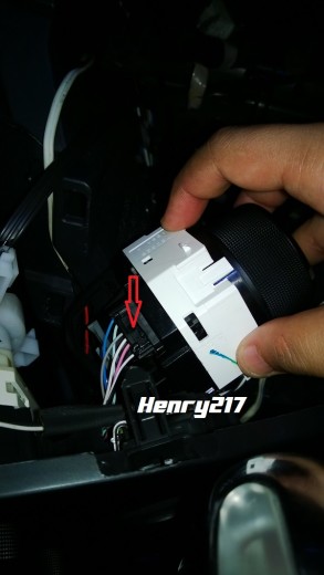 Remove wire of Toyota Vios AC Knob