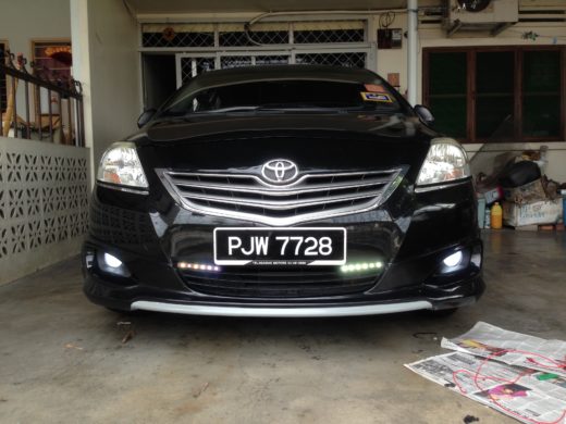 Toyota Vios LED fog lamps completed