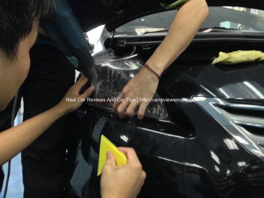 Toyota Vios Headlamp Tint Installation 2