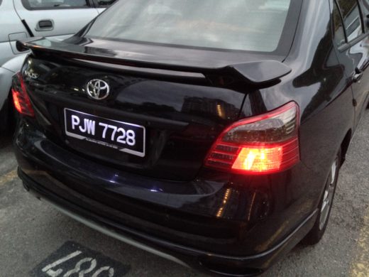 Tinted Toyota Vios Tail Lamp 4