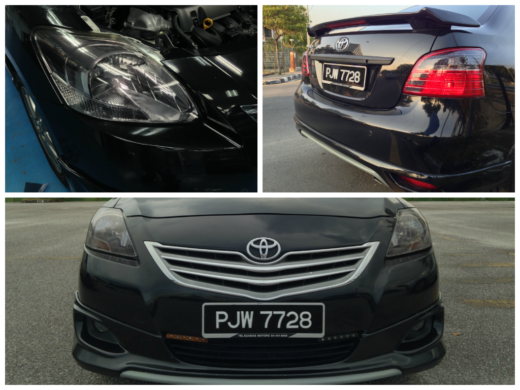 Toyota Vios Tinted Headlamp and Tail Lamp