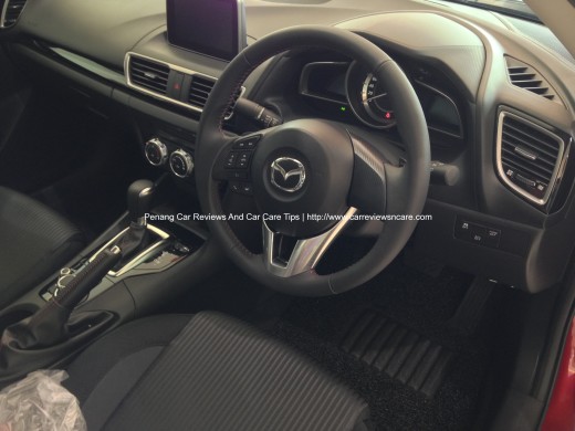 2014 Skyactiv Mazda 3 2.0L Interior with Carbon Fiber Vinyl