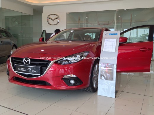 2014 Skyactiv Mazda 3 2.0L Front View