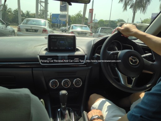 2014 Skyactiv Mazda 3 2.0L with i-Eloop on the 7" full-color touchscreen display