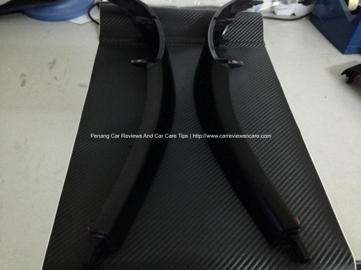 Toyota Vios Interior Trim on Carbon Fiber Vinyl