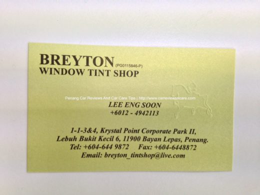 BREYTON name card