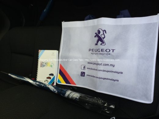 Peugeot 3008 roadshow Goodies in Queensbay Mall