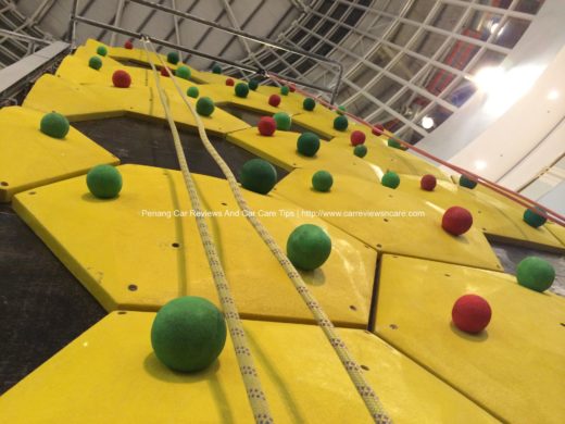 Indoor Rock Climbing in Peugeot roadshow Queensbay Mall 2