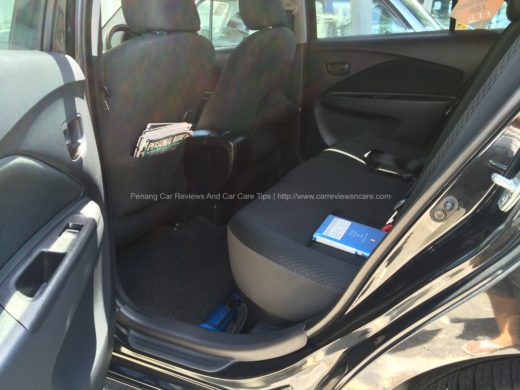 Toyota Vios J Back Seats