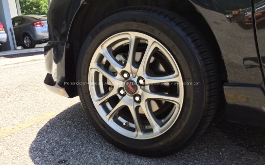 Toyota Vios front wheels with TRD Sportivo Wheel