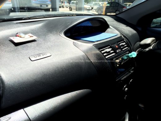 AmorAll Protectant gel applied on the Toyota Vios Dashboard