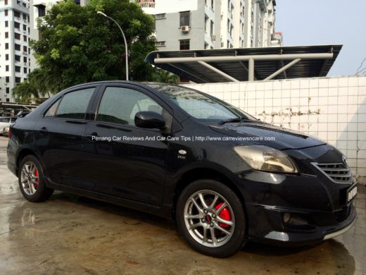 Front View Painted Brake Calipers Toyota Vios