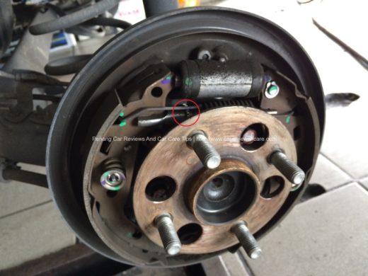 'Star wheel'  location in the drum brake 