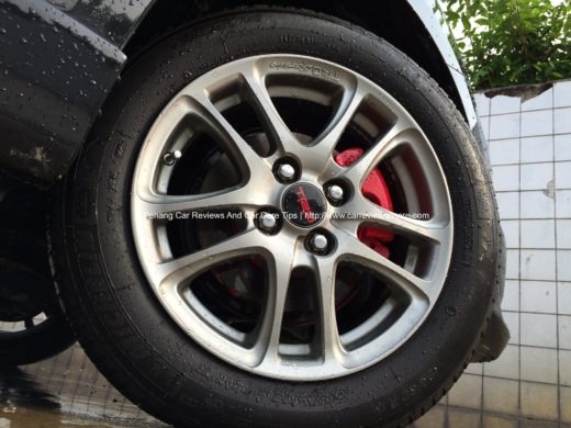 Toyota Vios TRD Sportivo Wheels with Red Brake Caliper 