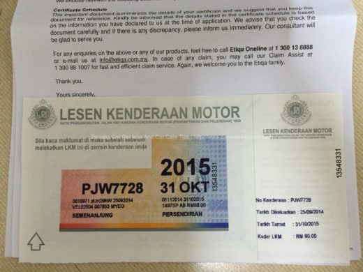 Lesen Kenderaan Motor aka. Malaysia Road Tax Sticker