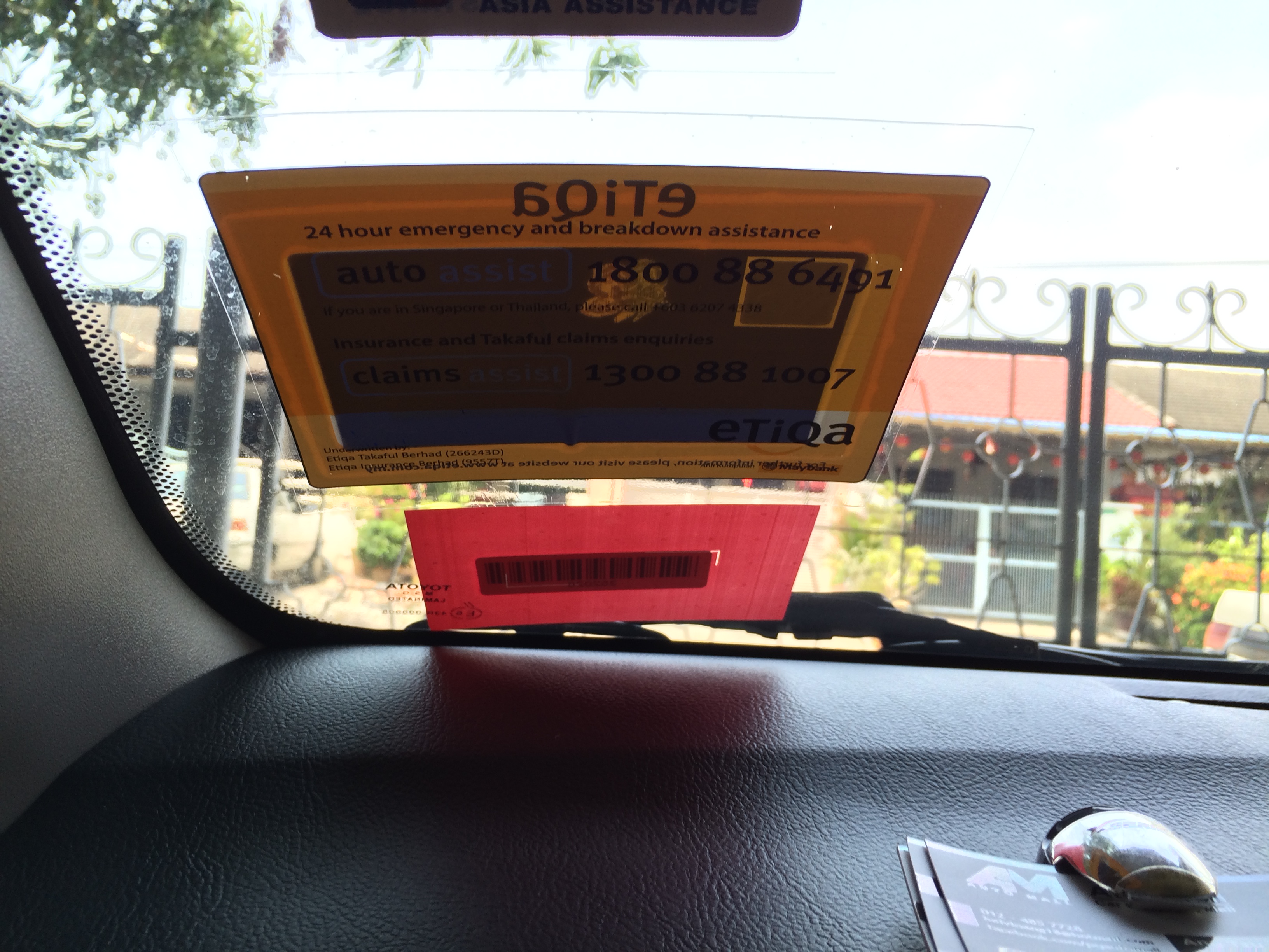 DIY How To Stick Malaysia Road Tax Sticker To The Car Windscreen Car RC