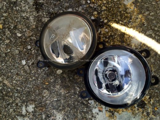 Old and New Toyota Vios Fog Lights