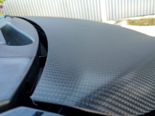 carbon fiber vinyl on Toyota Vios GT Street hood 2