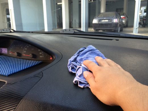 Application of Armorall Protection on Toyota Vios Dashboard 2