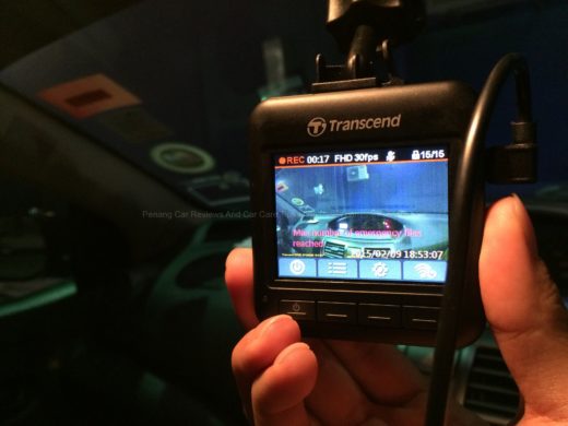 Transcend DrivePro 200 in Toyota Vios