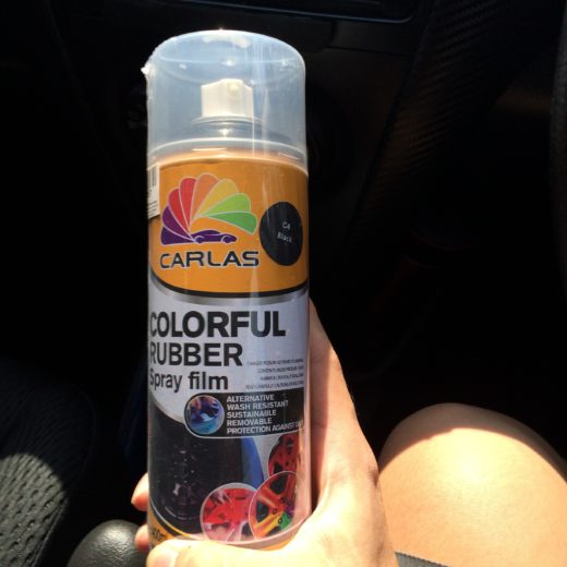 Colorful Rubber Spray Film Can