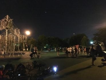 Pokemon trainers at Woodlands Waterfront Park