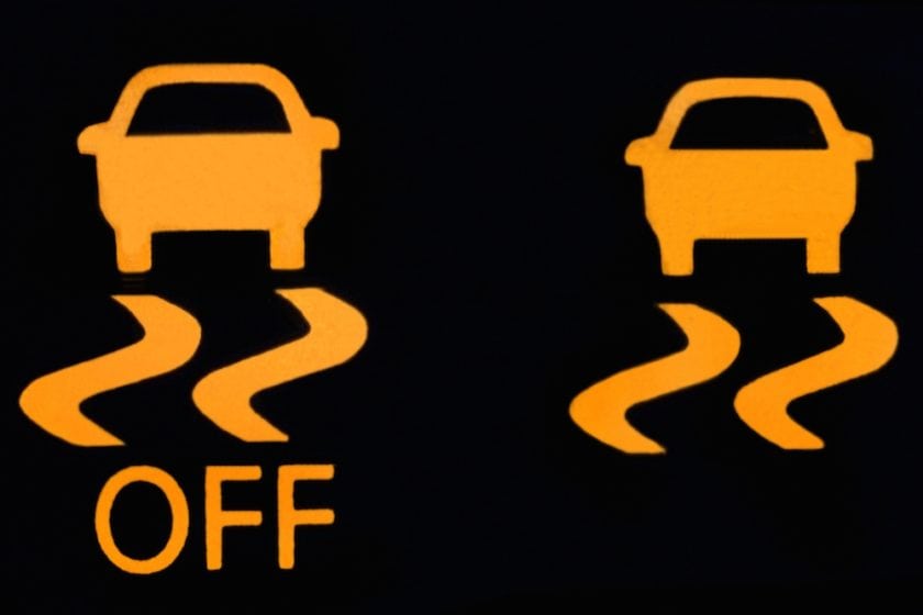 Traction-control-warning-light