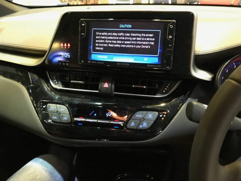 Toyota CH-R Navigation System Interior 