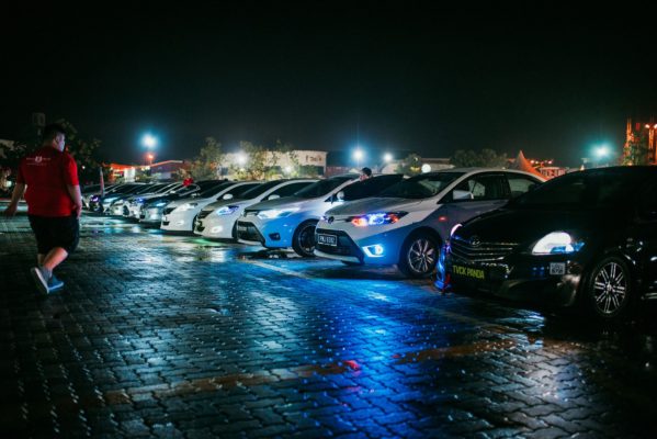 More than hundred of Toyota Vios gathered