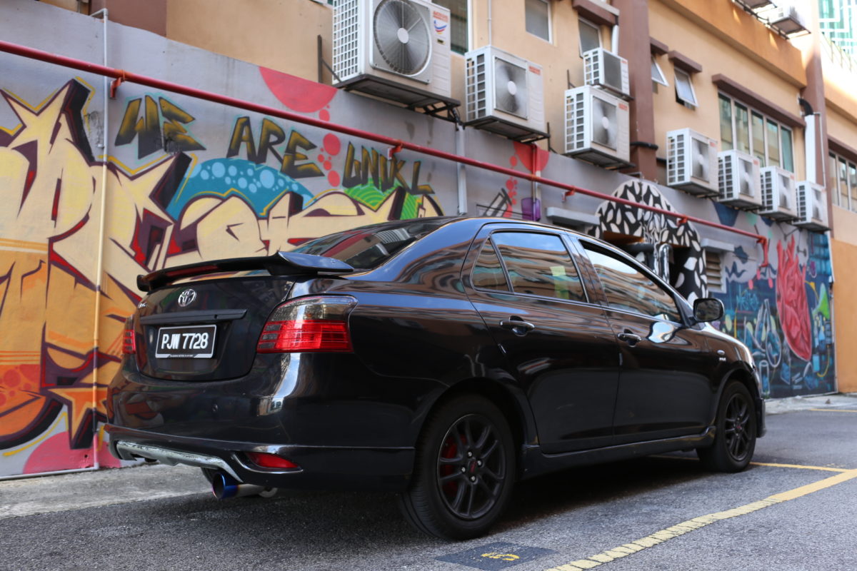 Toyota Vios Black Rear View