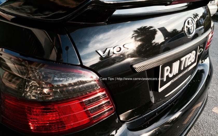 Toyota Vios Black Back View