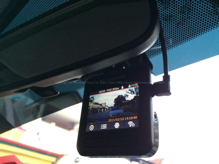 Transcend DrivePro 200 in Toyota Vios