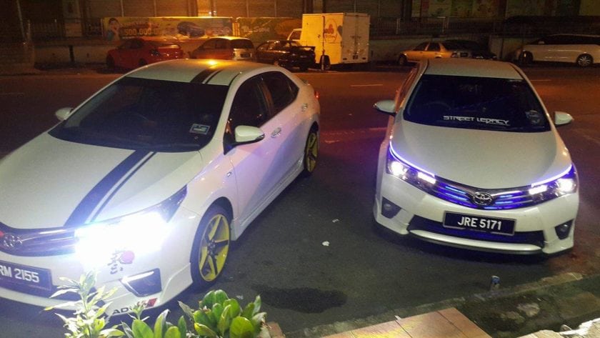 White Toyota Corolla Altis by Wai Kit