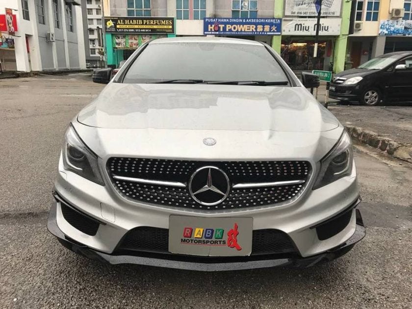 Mercedes CLA 200 with bodykit