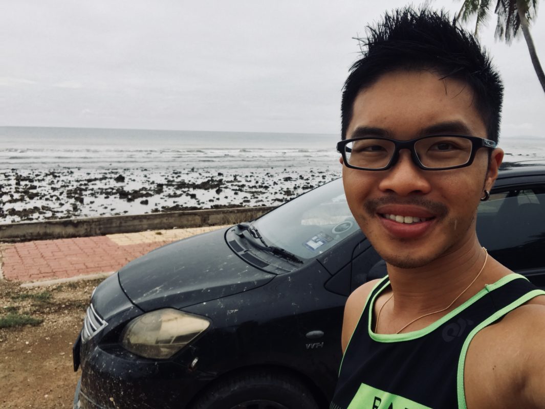 Kelvin Ang & his Toyota Vios at Koh Lanta Island