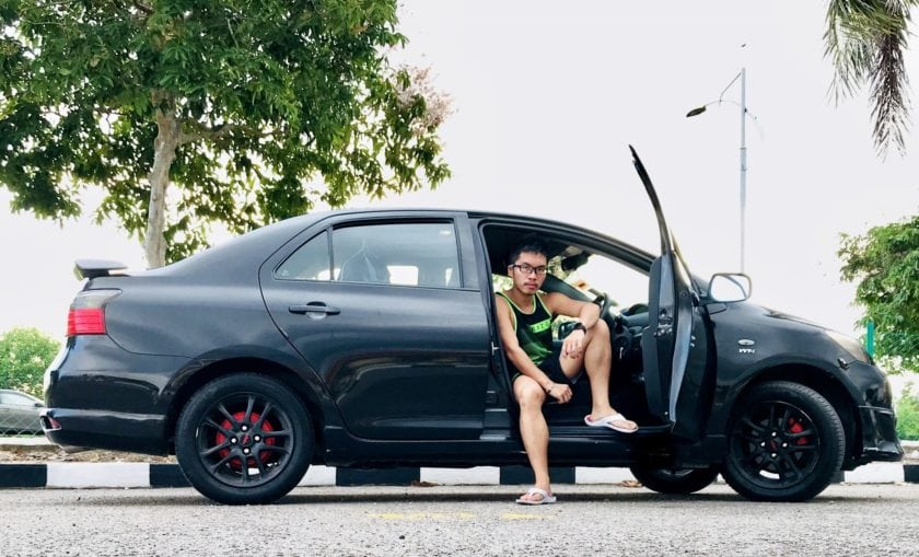 Kelvin Ang and his Toyota Vios