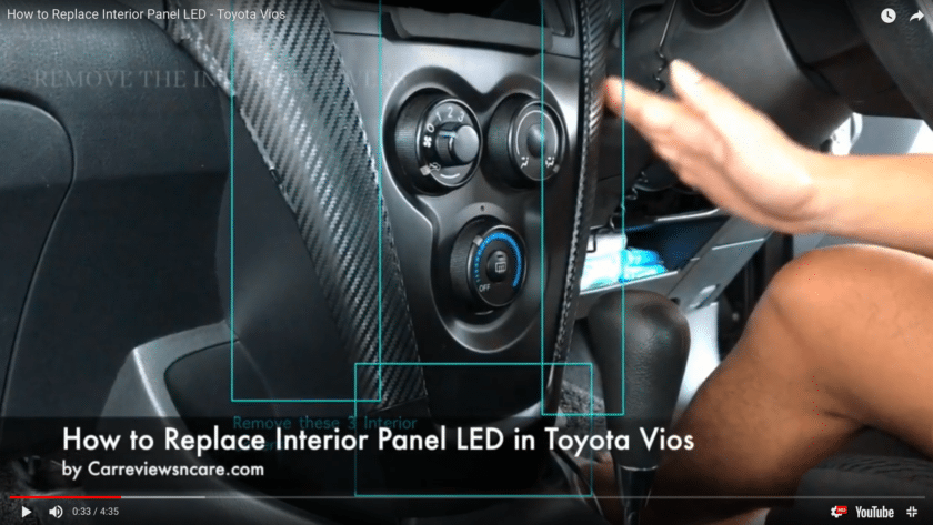 How to Replace Interior Panel Air Con LED in Toyota Vios