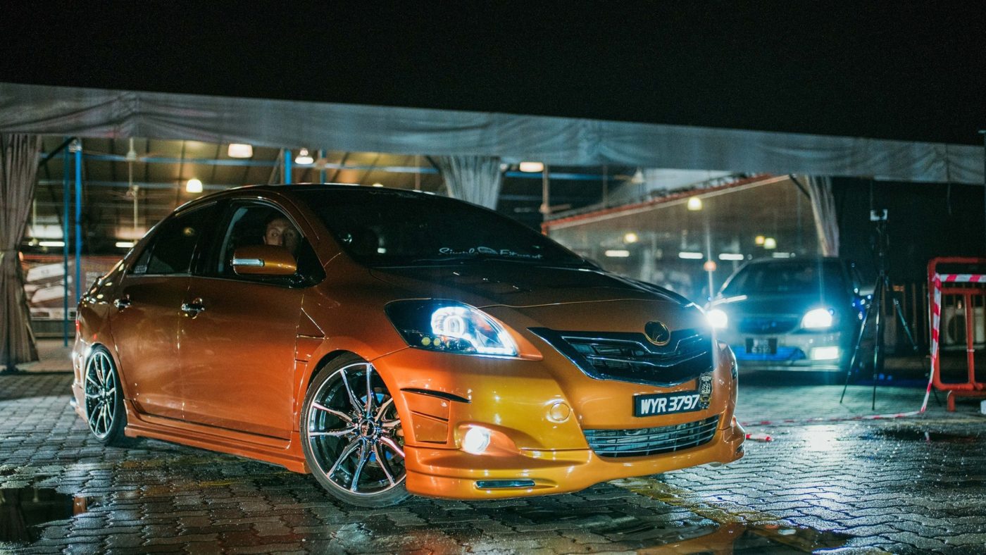 Orange Toyota Vios