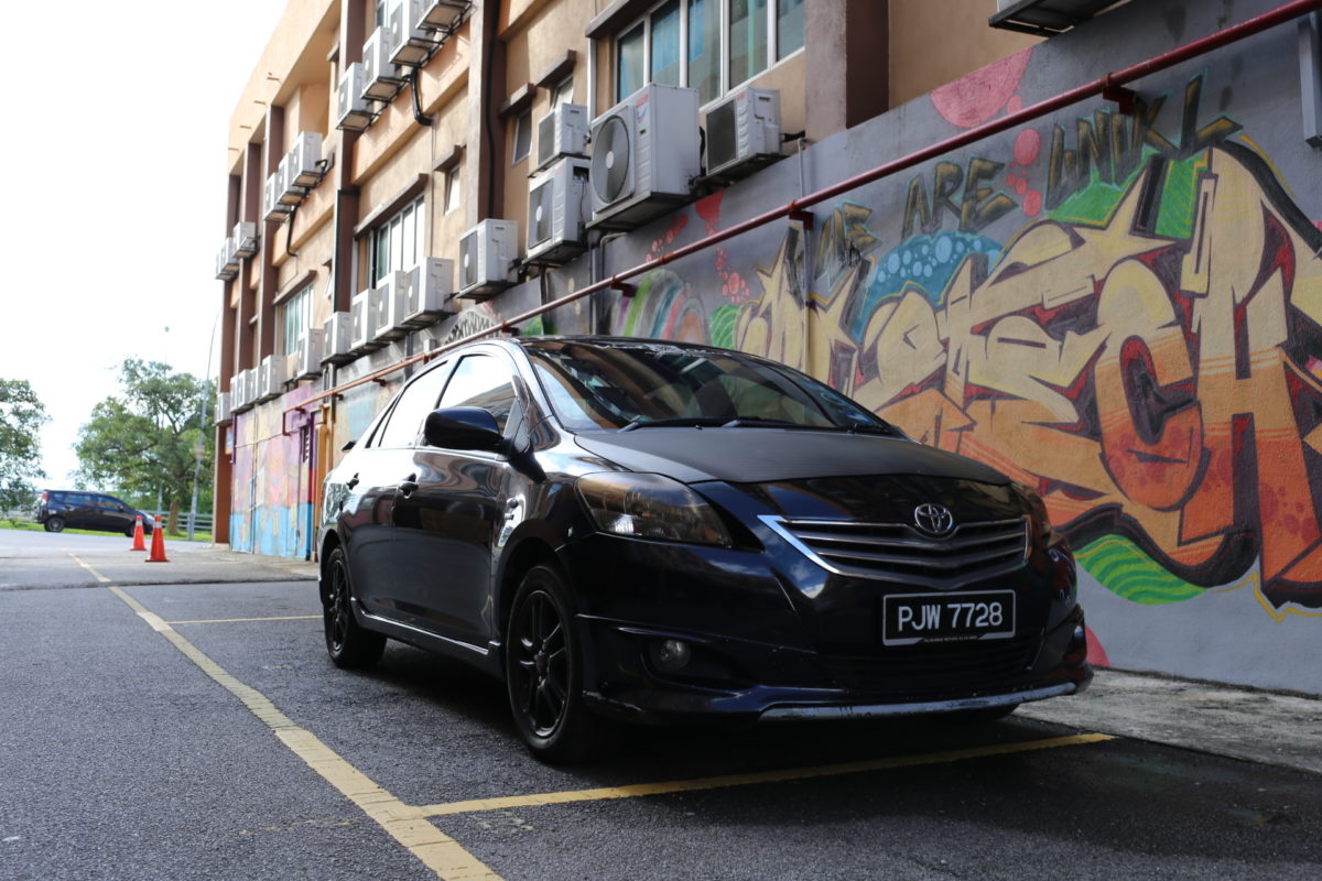 Toyota Vios Black Front View