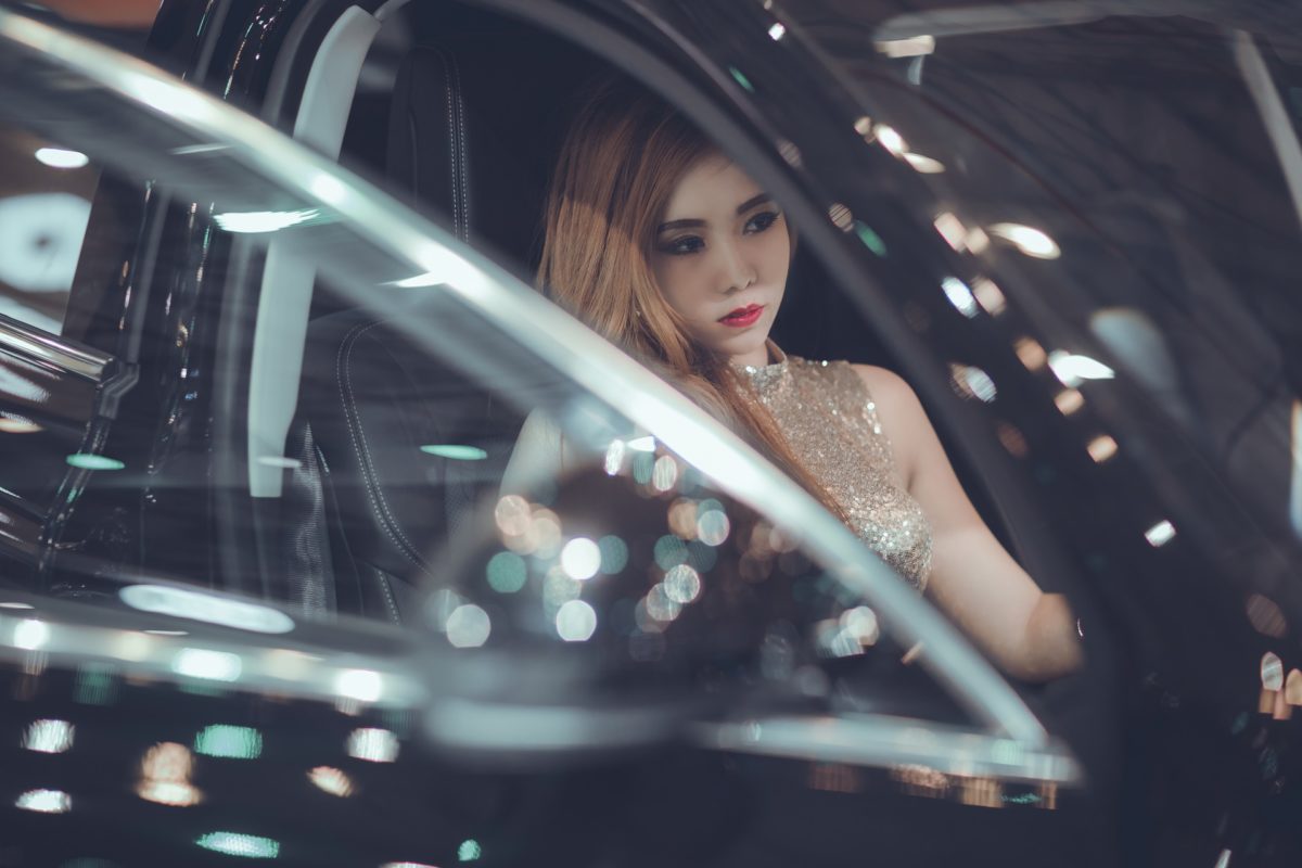 Asian Woman in the Car