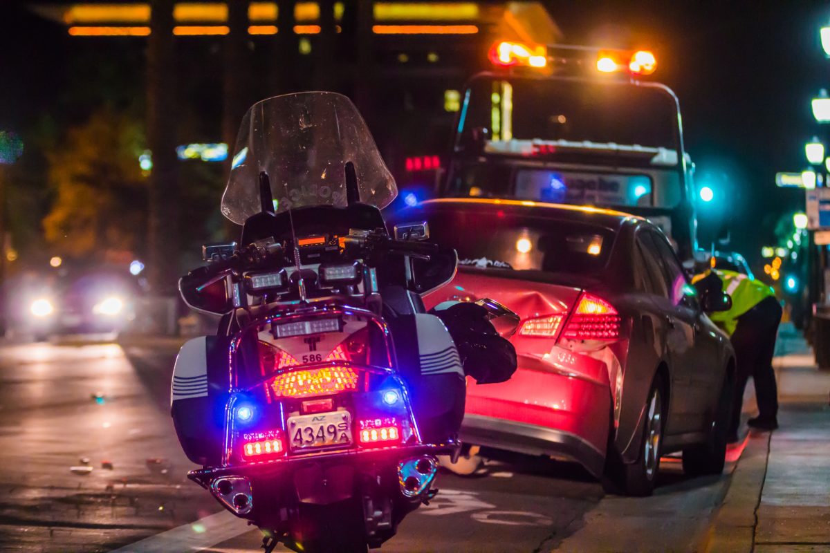 Accident with police bike